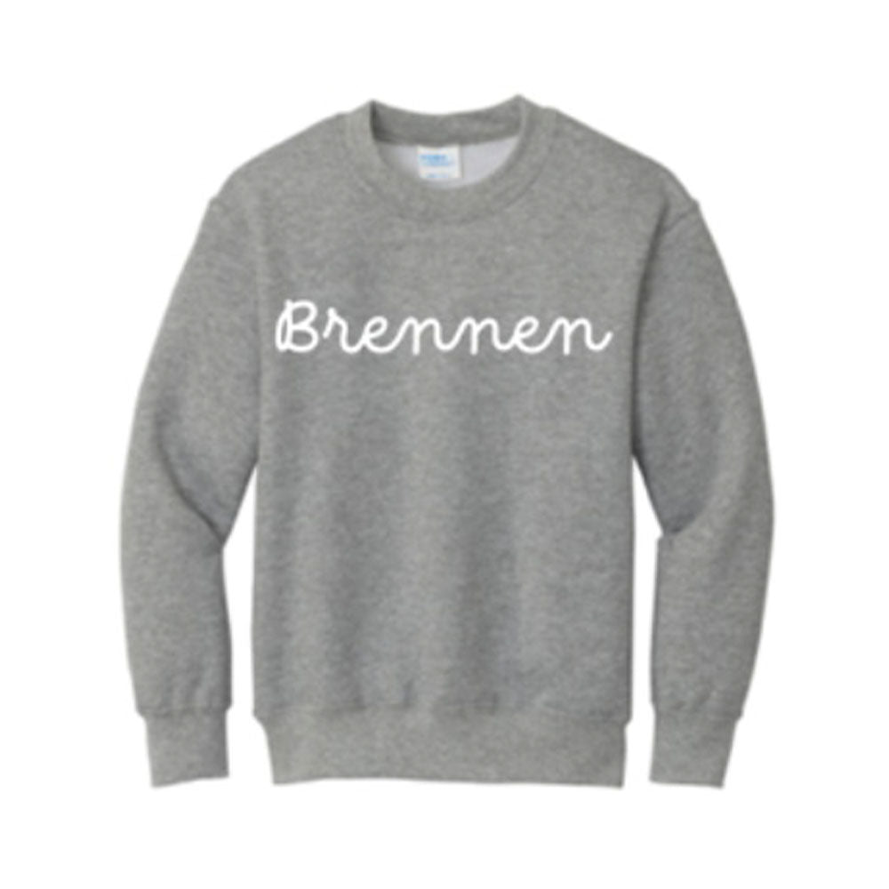 Adult Script Crew Neck Sweatshirt
