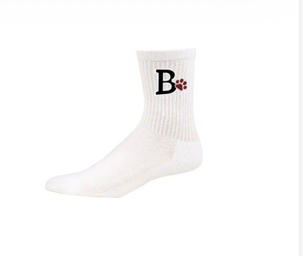 Brennen White Youth Socks