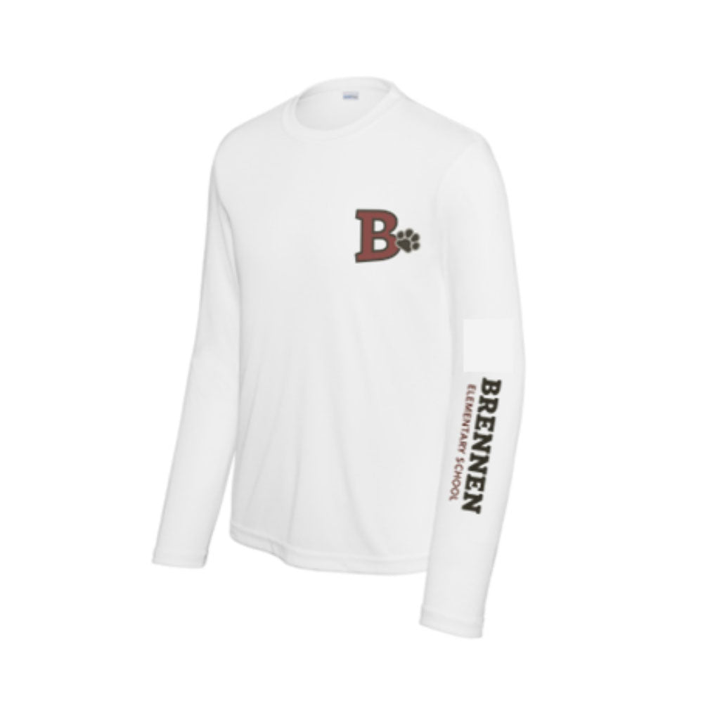 White Long Sleeve Performance Shirt