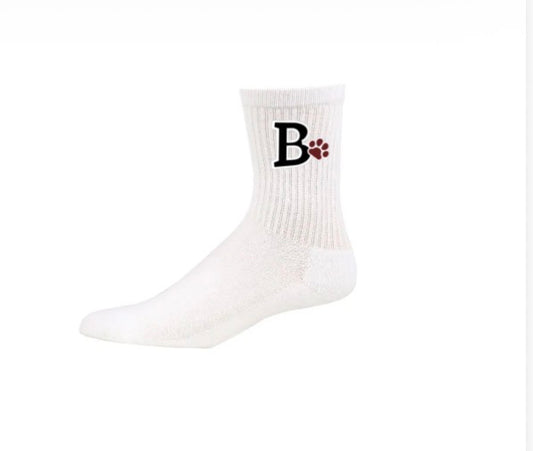 Brennen White Youth Socks