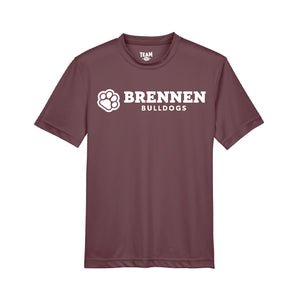 Maroon Performance Wear "Brennen Bulldogs" T-Shirt